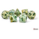 Chessex kockice - marble mega-hedral - green & dark green (7)