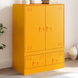 vidaXL Visoka komoda boja senfa 67 x 39 x 95 cm čelični Cijene