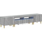  5-dijelni LED TV ormarić Siva Sonoma Konstruirano drvo - Siva Sonoma 100 cm | shoptok.hr
