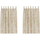  Baršunaste zavjese 2 kom. Krema 175 x 140 cm Baršun | shoptok.hr