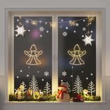  Božićna svjetla silueta anđela 2 kom 50 LED toplo bijelo | shoptok.hr