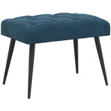  Klupa s gumbastim tkanjem Plava 60 x 40 x 45 cm Baršun | shoptok.hr