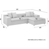 Bessagi Home sedežna garnitura ava, svetlo siva, žamet | Shoptok.si