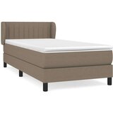  Krevet s oprugama i madracem smeđesivi 100 x 200 cm od tkanine | shoptok.hr