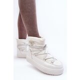 Boto Women's Snow Boots with Platform and Lace-up White Fleure | ePonuda.com