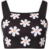 Edited Top z naramnicami 'Wendy' mešane barve / črna | Shoptok.si