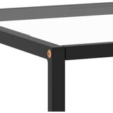 vidaXL Klubska mizica črna s kaljenim steklom 100x50x35 cm | Shoptok.si