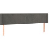 Maison Chic vzglavna omarica - nočna omarica - posteljna omarica z ušesi temno sivo 203x16x78/88 cm žamet, (21711510) Cene