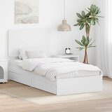vidaXL krevetna konstrukcija bijelo 90 x 200 cm konstruirano drvo | shoptok.hr
