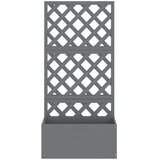  Sadilica s rešetkom siva 65 x 33 x 135 cm WPC | shoptok.hr