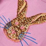  Dječja majica dugih rukava tamnoružičasta 128 | shoptok.hr