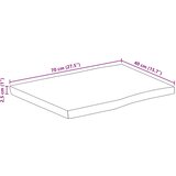 Stolna ploča sa živi rub 70x40x2,5 cm masivno grubo drvo manga | shoptok.hr