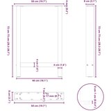 vidaXL Noge stolića za kavu 2 kom crne 50x(72-73) cm čelik | shoptok.hr