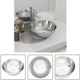 The Living Store Umivalnik 28x10 cm keramičen srebrn - Umivalnik, (21744738) Cene