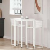  Barska miza Bela 60 x 60 x 105 cm Masivno borovo les, (5000268599) | Shoptok.si