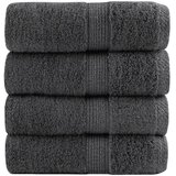 vidaXL Premium ručnici za goste SOLUND 4 kom. antracit 30x50 cm 600 g/m² - Antracit 30 x 50 cm 4 Cijene