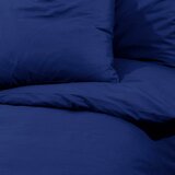  Set posteljine za poplun modri 140 x 200 cm lagana mikrovlakna | shoptok.hr