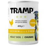 TRAMP 3* Dog Chunks Chicken With Liver - Koščki piščanca z jetri za odrasle pse, 8 x 415 g, (5000008064) | Shoptok.si