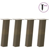  Noge za klub stolić 4 kom. Prirodni čelik 42 cm Čelik | shoptok.hr