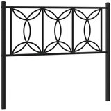  Metalno zamjensko uzglavlje crno 107 cm | shoptok.hr