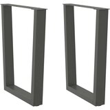 vidaXL noge jedilne mize v-oblika 2 kosa antracit 70x(72-73,3)cm jeklo Cene
