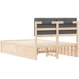  Krevetni okvir s tapiciranim uzglavljem Tamno siva 120 x 190 cm | shoptok.hr