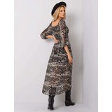 Och Bella Dress-TW-SK-BI-8029.41-black-beige | shoptok.hr