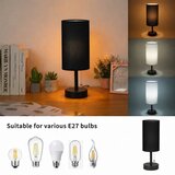  Brilagi - Stona lampa sa USB priključkom TABLON 1xE27/25W/230V crna | Eponuda.com