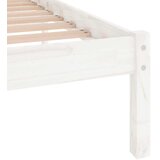  Okvir za krevet od masivne borovine bijeli 120 x 200 cm | shoptok.hr