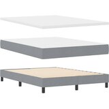  Krevet s opruga kutije Svjetlosiva 140 x 200 cm tkanina | shoptok.hr