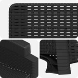  Ležaljka za vrt s izgledom ratana 2 pcs Antracit PP | shoptok.hr