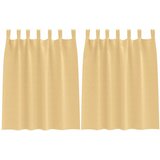  Zavjese za blackout s prstenovima 2 kom. Bež 140 x 140 cm | shoptok.hr