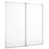  Magnetna bijela ploča sklopiva 80 x 80 x 1,7 cm aluminijska | shoptok.hr