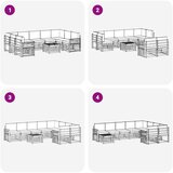  Setovi sofa s jastukom 10 pcs Bijela i krem Poliester | Eponuda.com