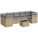 Maison Chic Seti vrtnega pohištva - Vrtna garnitura - Vrtni pohištvo set 8-delna z blazinami bež poli ratan, (21799154) | Shoptok.si