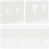  Ograda oko Travnjaka 20 pcs 100 x 12 cm Čelik Bijela | shoptok.hr
