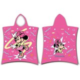 Jerry Fabrics Rožnat bombažen otroški pončo velikost 3-8 let Minnie "Sparkle" – Cene