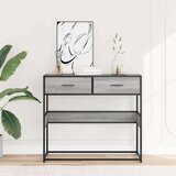 vidaXL Konzolni stol boja hrasta 90x35x80 cm konstruirano drvo | shoptok.hr