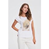 Marisse T-Shirt With White Print Cene
