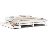  Okvir kreveta bez madraca bijeli 180x200 cm od masivne borovine | shoptok.hr