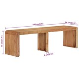  Klupa 160 x 38 x 45 cm od masivnog bagremovog drva | shoptok.hr