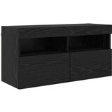  Set zidnog ormarića za TV 7 pcs Crni hrast Konstruirano drvo | shoptok.hr