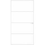 Sobna vrata bijela 102x201,5 cm kaljeno staklo i aluminij tanka | Eponuda.com