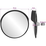  Van镜 za promet Crna Ø75 cm Polikarbonat | shoptok.hr