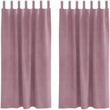  Zavjese za zamračivanje 2 pcs Tamno ružičasta 140 x 175 cm | Eponuda.com