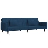 Maison Chic kavč - Sofa - Kanape dvosed z ležiščem in dvema blazinama moder žamet, (21727646) Cene