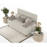 Maison de Rêve Siva/bež oblazinjena postelja 80x200 cm Alba – | Shoptok.si