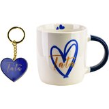 Mondex Skodelica porcelan TATA 350 ml 8,5x12x9 cm modra 1 kos, (5000179545) | Shoptok.si