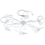 Eglo Gerbera 2 stropna/6, led, g9, 6x3w, srebrno/bijela | shoptok.hr