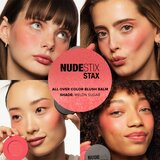 Nudestix Stax All Over Color Blush Balm višenamjenska šminka za oči, usne i lice nijansa Melon Sugar 2,5 g | shoptok.hr
